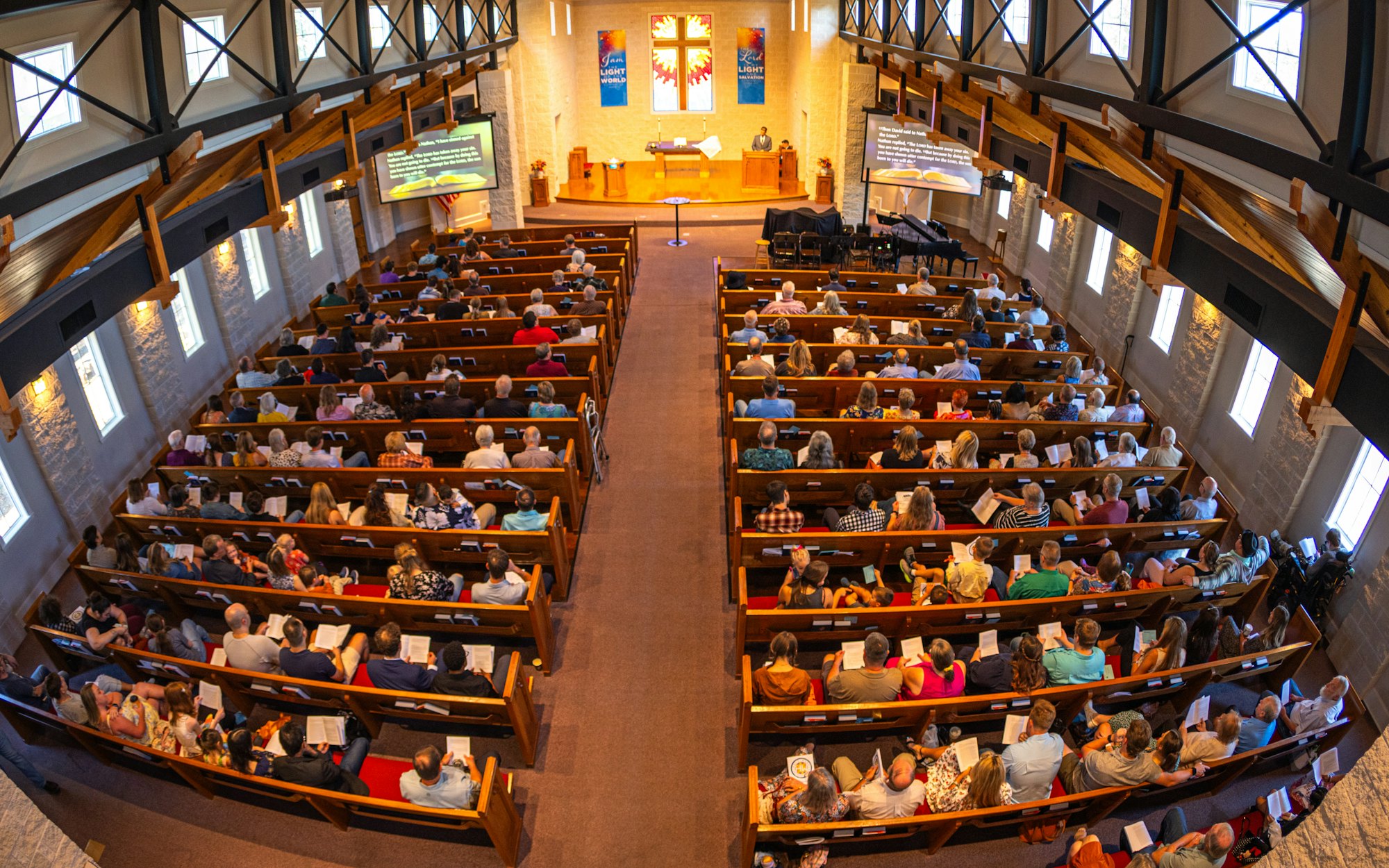 A church congregation