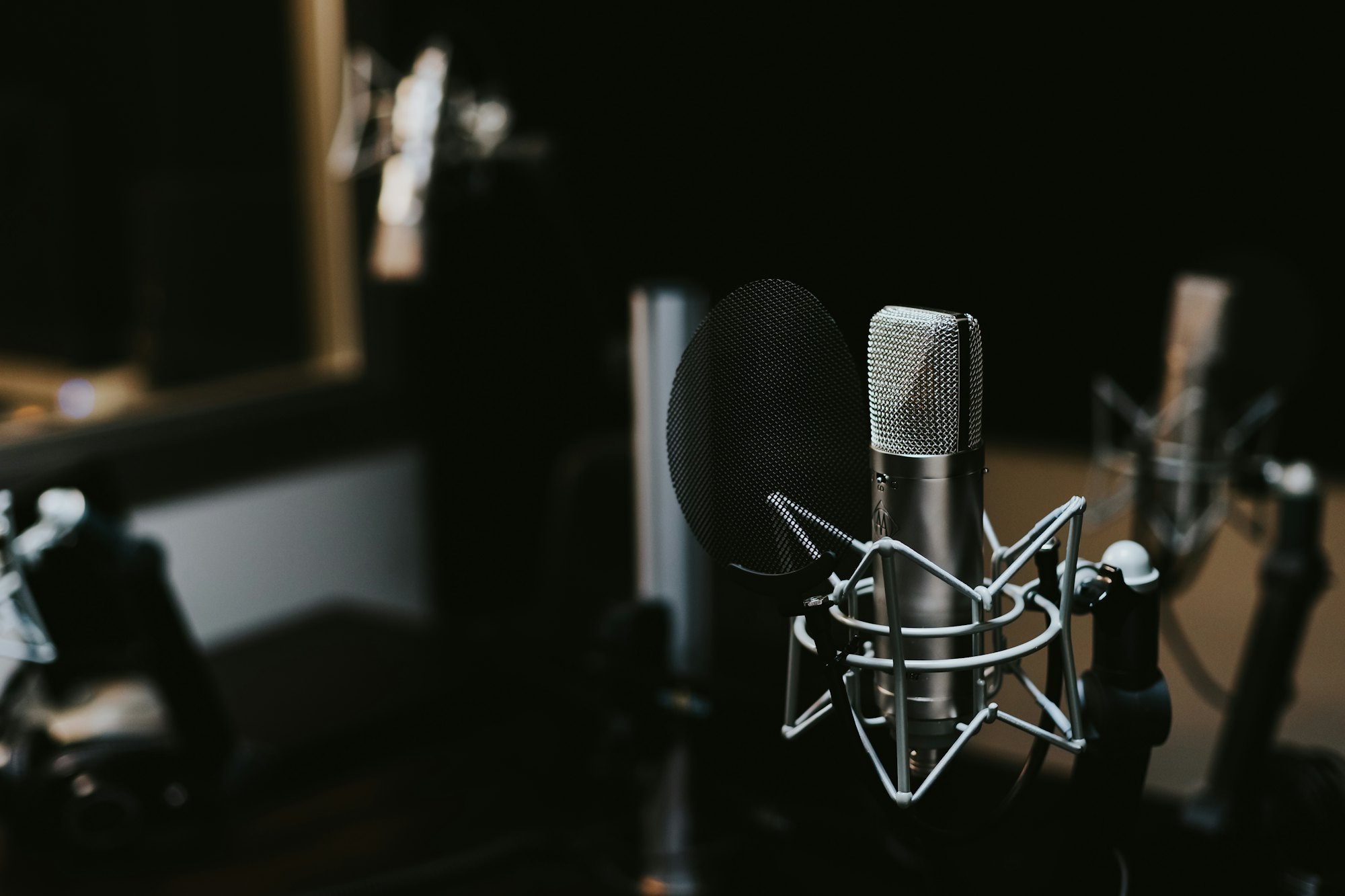A studio microphone